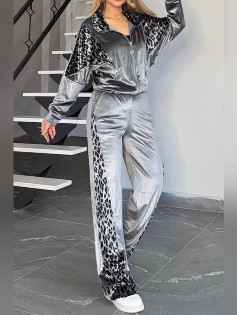 Fast Lane Leopard Set - Gray - Picture 3 of 9